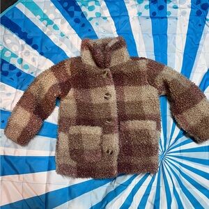 Cozy Girls Checkered fleece Jacket